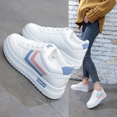 White Shoes Female Street Clapper Shoes Spring New Breathable Student Casual Shoes